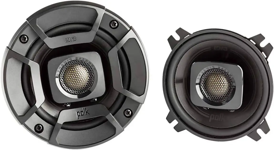 

4-Inch Marine Certified Car Coaxial Speakers with High Power and Easy Installation, Black