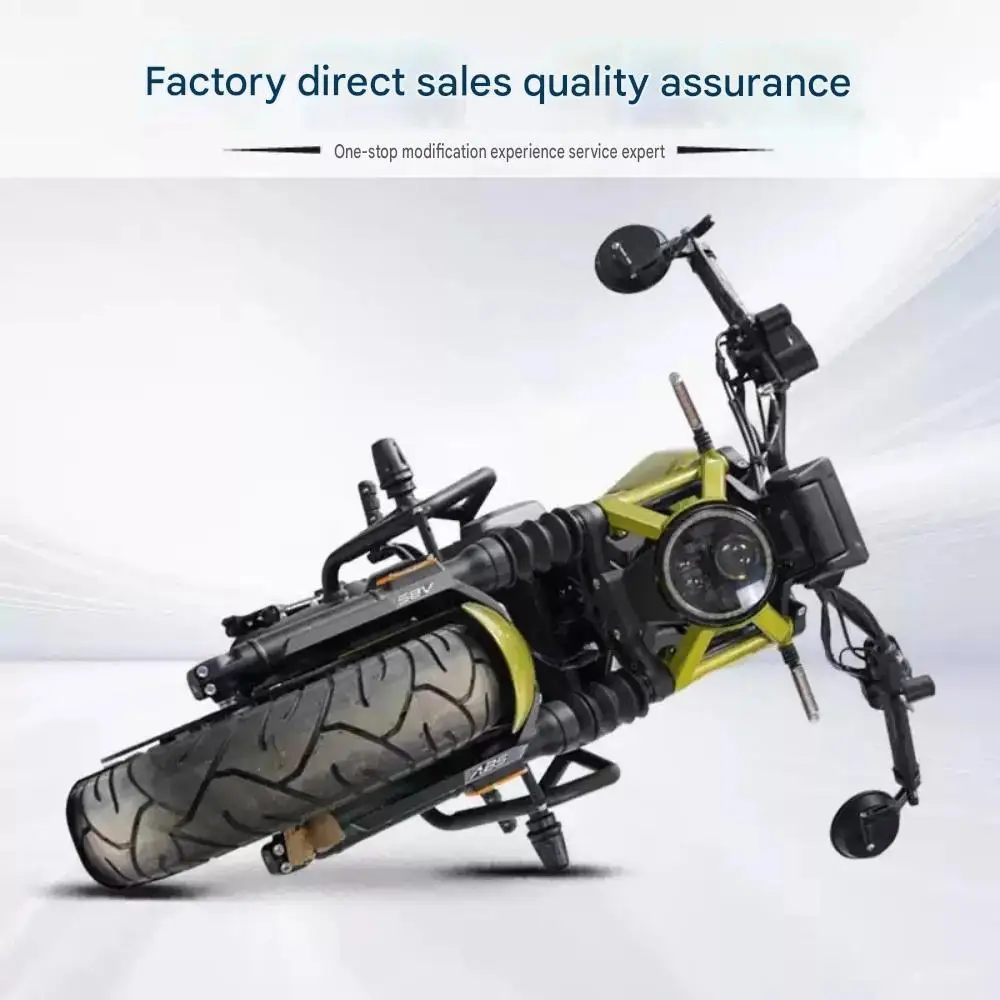 Thickened and reinforced landing protection bumper for ZONTES 125C motorcycles, non-destructive installation.