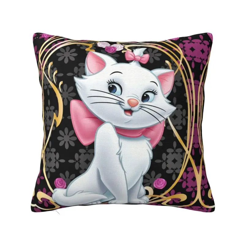 

Custom Luxury Marie Cat Cushion Covers 45x45cm Polyester Throw Pillow Case for Sofa Car Square Pillowcase Home Decor