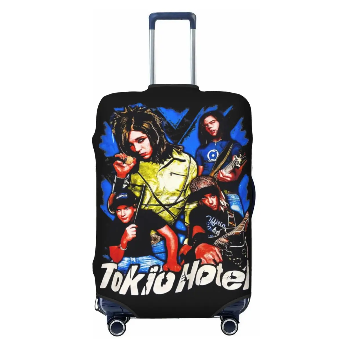 

Custom Tokio Hotel Suitcase Cover Dust Proof Rock Band German Luggage Protective Covers for 18-32 inch