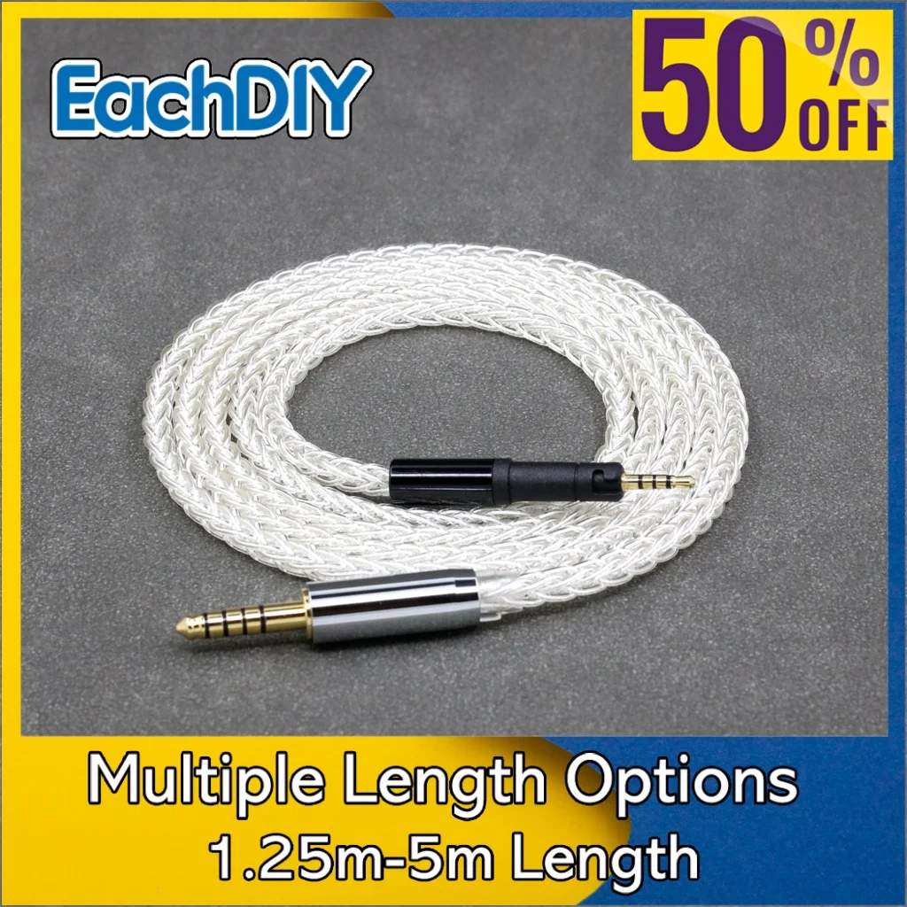 

8 Core 99% 7n Pure Silver Palladium Earphone Cable For Sennheiser HD599 HD569 HD 560S HD559 hd560s LN008410