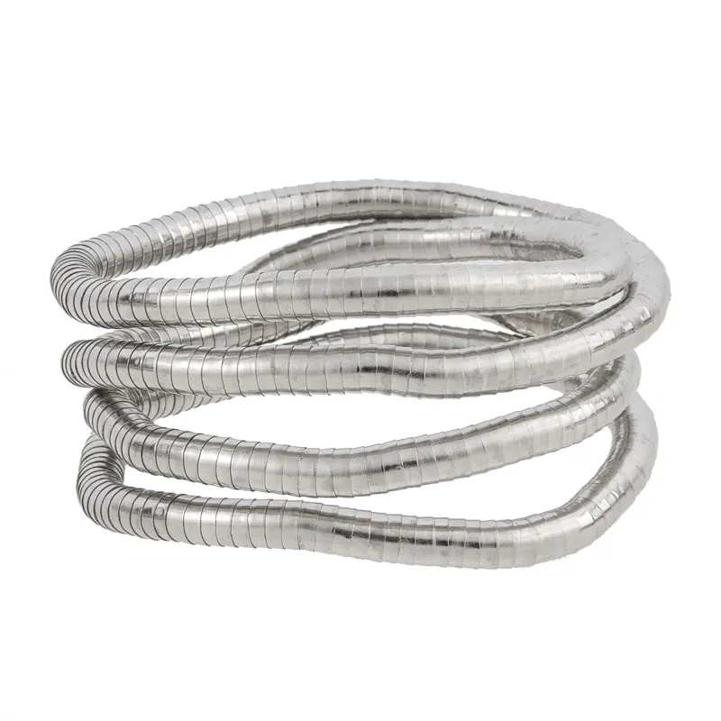 6mm 90cm DIY Eisen biegbare flexible gedrehte Schlangenkette Halskette, 1 Stück/Packung – Detail 5
