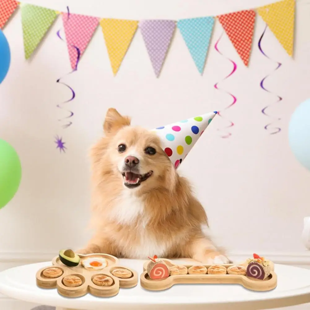 طبق حلوى ريفي من الخيزران صينية تقديم على شكل عظمة أو مخلب لوح فحم طبق للوجبات الخفيفة لمستلزمات حفلات الانتقال لمنزل جديد #1