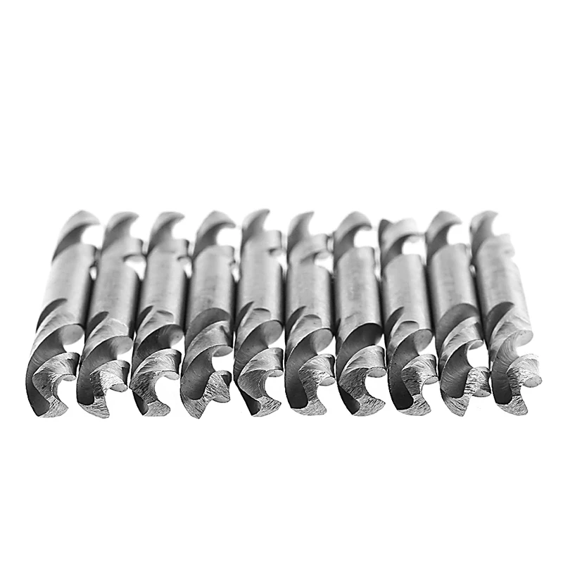 10 pz/set 3.0/3.2/3.5/4.0/4.2/4.55.0/5.2mm HSS Doppio Attacco A Spirale Torsione trapano Strumenti Set di Trapani