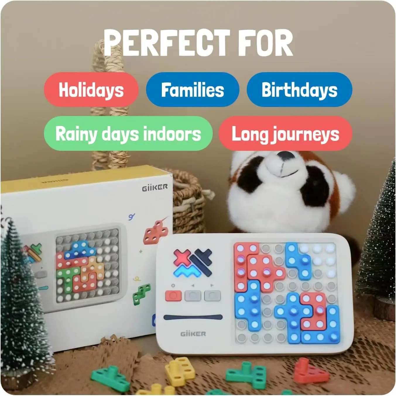 Super blocos padrão combinando jogos de quebra-cabeça, mais de desafios originais de 1000 brinquedos de provocação de cérebro para crianças e adolescentes, enchimentos de cesta de páscoa