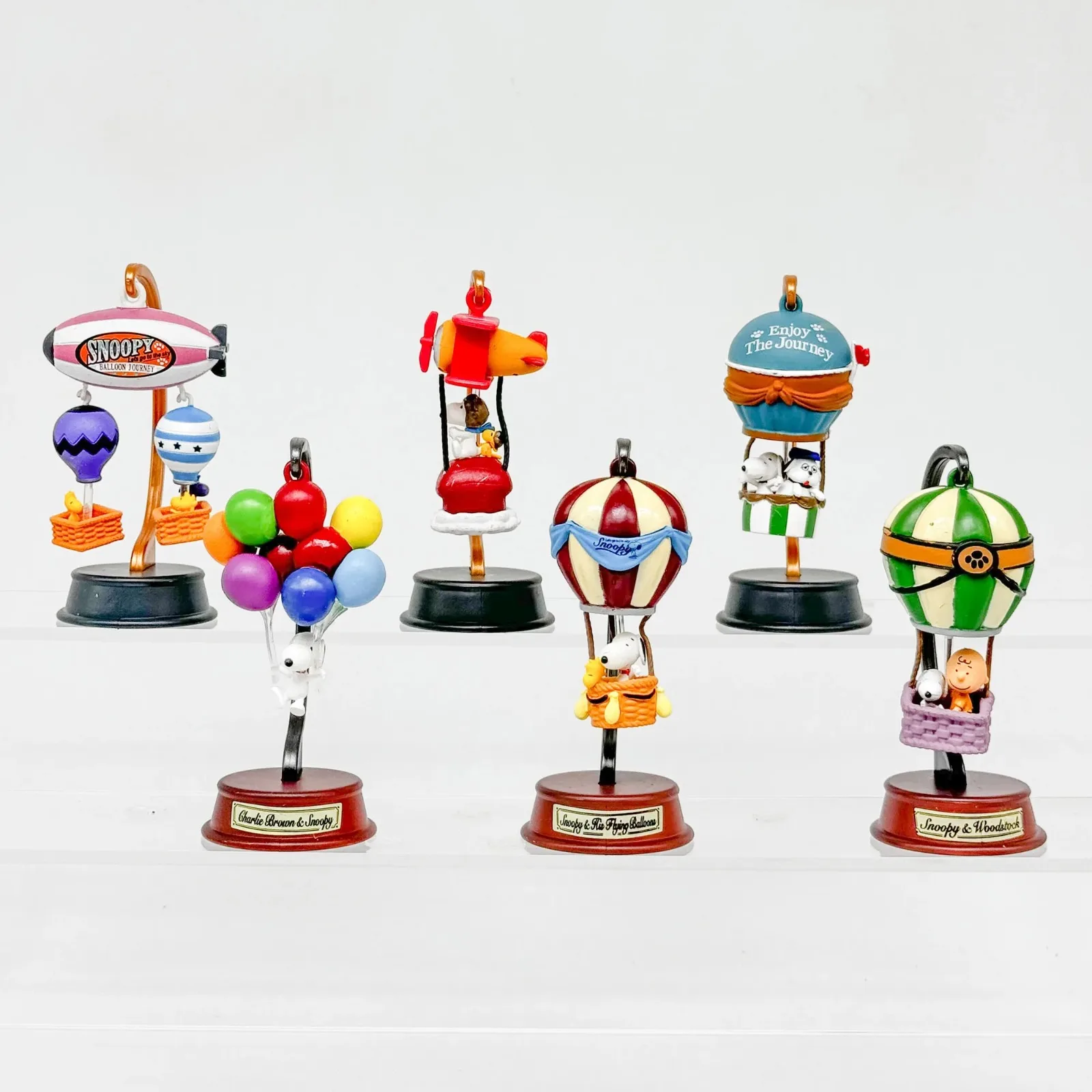 ريمينت سنوبي بالون رحلة مشهد مصغر صندوق أعمى لعبة مكتب ديكور سوينغ جمع شخصيات كرتونية البلاستيكية نموذج الاطفال الهدايا