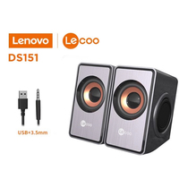 Lenovo M550/ Lecoo DS151 Audio Computer Desktop Speaker 4D Sound Dual Speaker Dual Diaphragms Subwoofer Wired USB Multimedia