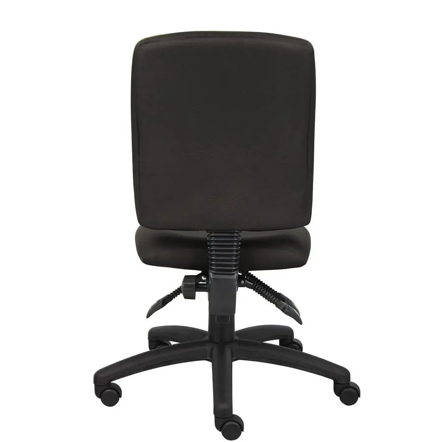 MultiFunction Fabric Task Chair Without Arms in Black B3035BK