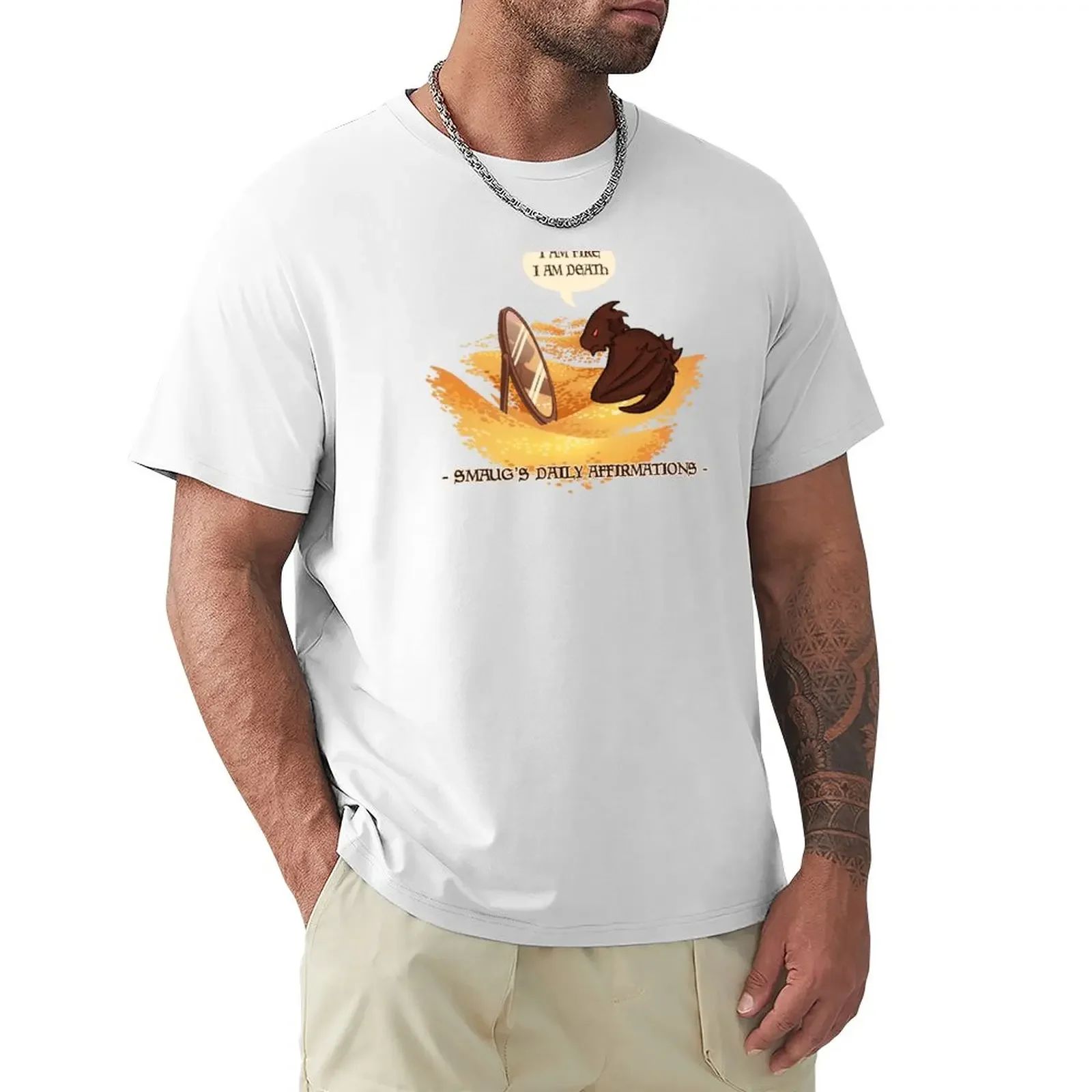 

Smaug's Daily Affirmations T-Shirt boys animal print animal prinfor boys mens cotton t shirts