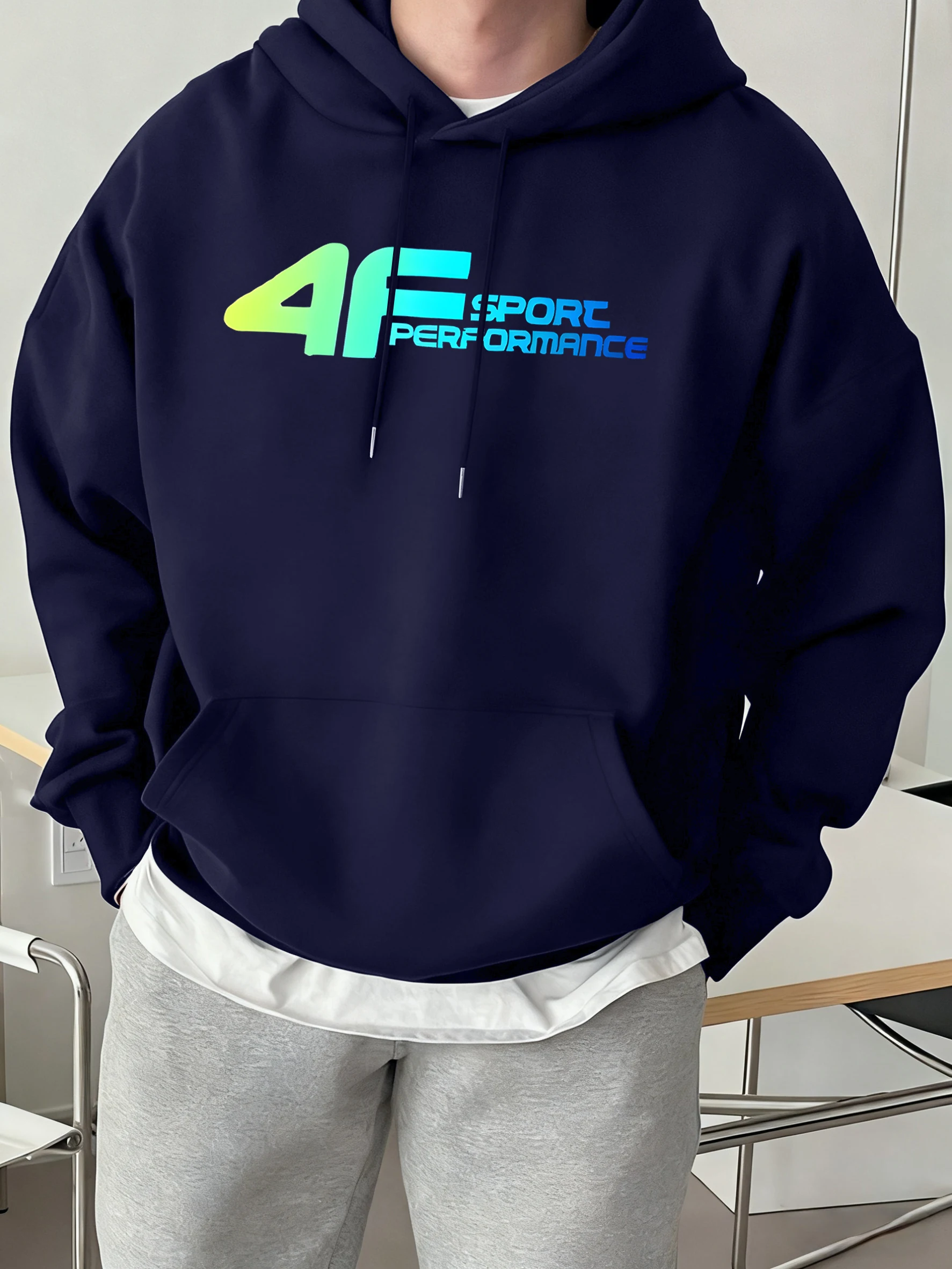 Sport Performrnce Printed Mens Autumn Fleece Hoody Pocket Comfortable Clothes Commute Soft Sweatshirts Street Fashion Clothing