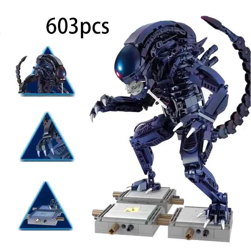 

NEW 603 Pcs 83040 Creative Aliens Speciale-Vormige Alien Educatief Bouwstenen Bricks Model Toys for Children Christmas Gifts