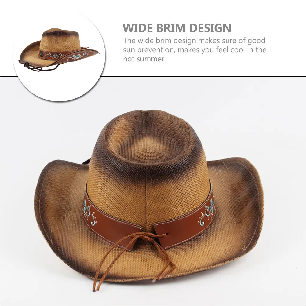 

Women Summer Straw Wide Brim Sun Protection Beach Hat for Ladies Outdoor UV Lightweight Large Brim Hat for Camping Garden Travel