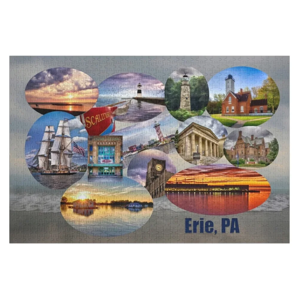 

Erie, PA Jigsaw Puzzle Custom Photo Personalized Toy Baby Toy Puzzle