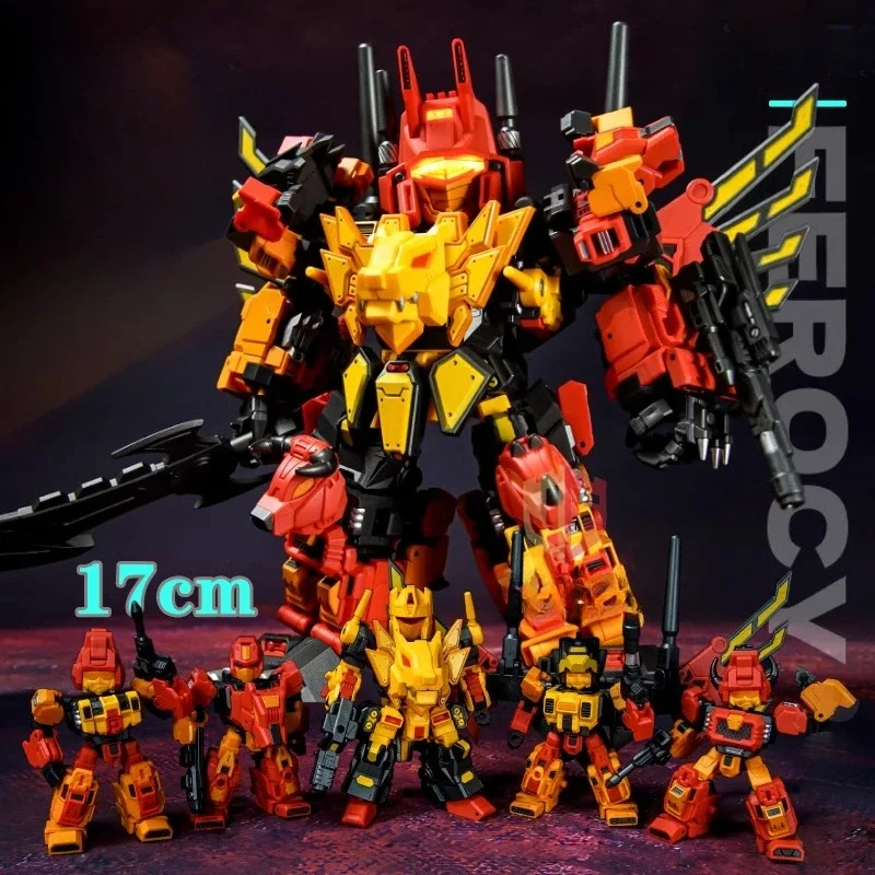 MINI-FEROCY Laser Cat JGM-SKP01 Transformação Brinquedo Predaking Combinação Modelo Forma de Besta Transformação Forma de Robô