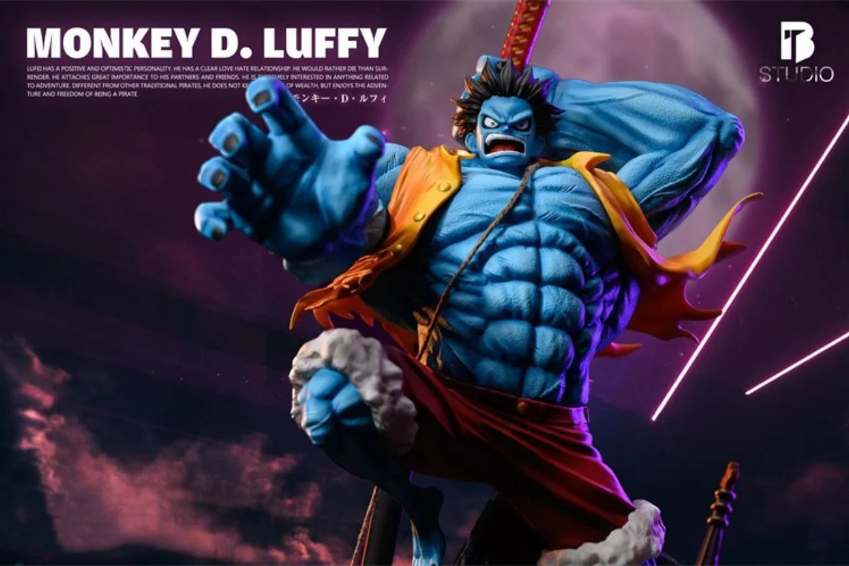 33Cm Gk Bt Studio One Piece Nightmare Monkey D. Luffy Anime Action Figure Limited Edition Model Garage Kit Statue Toys Gift