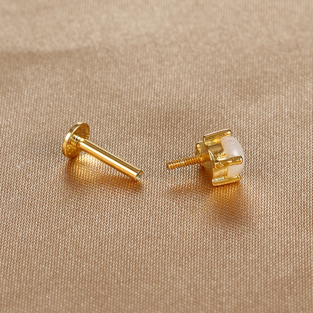 1PC Vintage Stainless Steel Piercing Earring for Women Exquisite Small Geometry Ear Studs Cartilage Earring Body Jewelry Gift