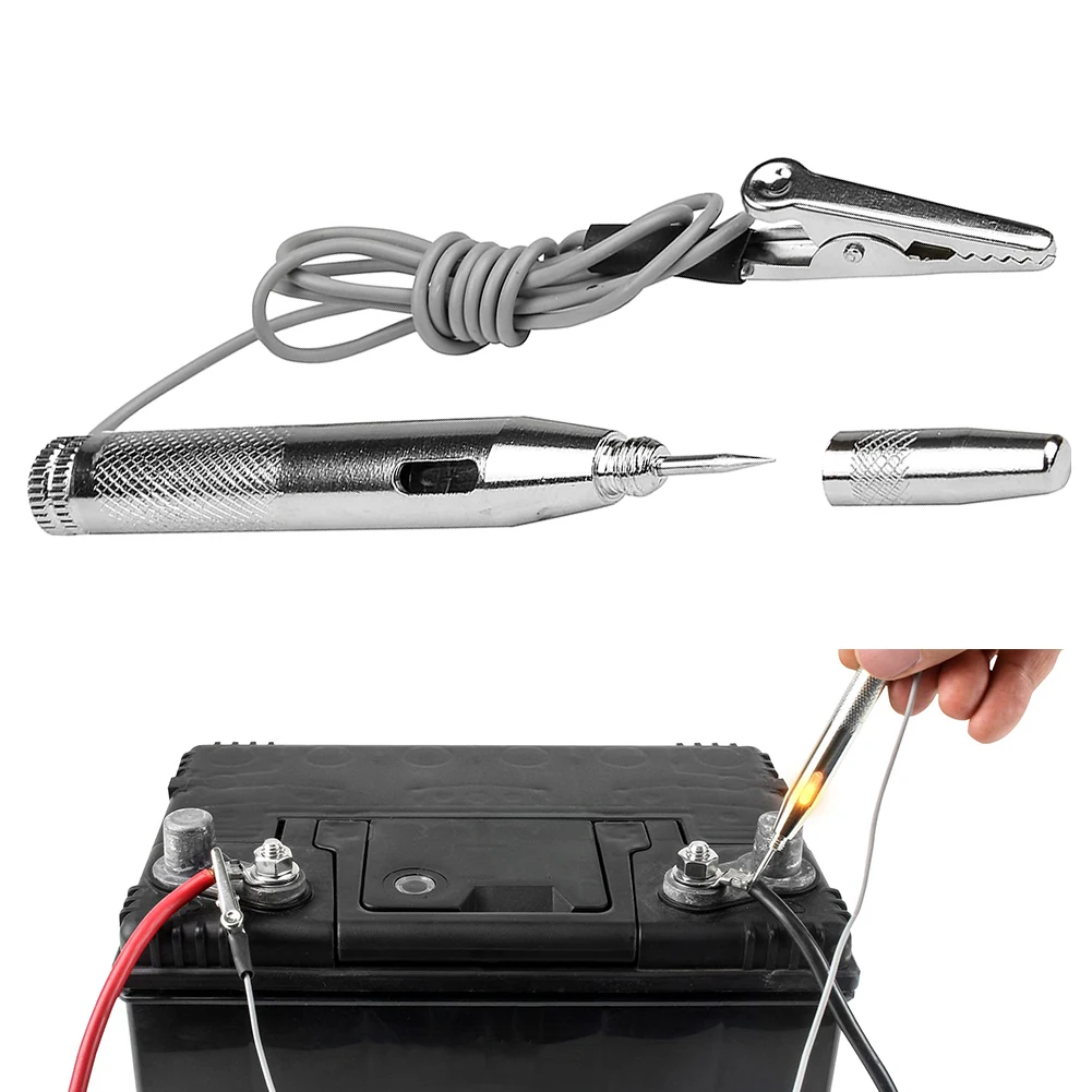 

Intelligent 6-24V Automotive Voltage Tester Pen With Crocodile Clip For Quick Inspections Of Vehicle Electrical Components