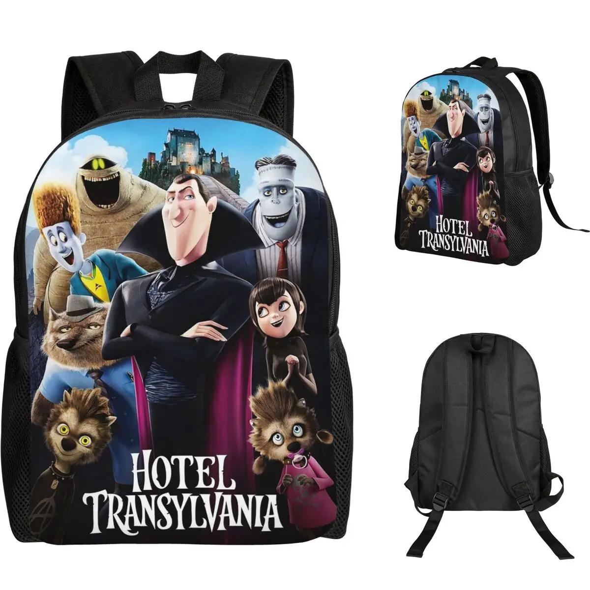 

Hotel Transylvania Backpack Student Boys Girls BookBag School Bag Computer Shoulder Bags