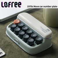 Lofree 1970s Move The Car Phone Number Mechanical Buttons Miss Temporary Parking Number Plate Move Car Decorate Music Ornaments