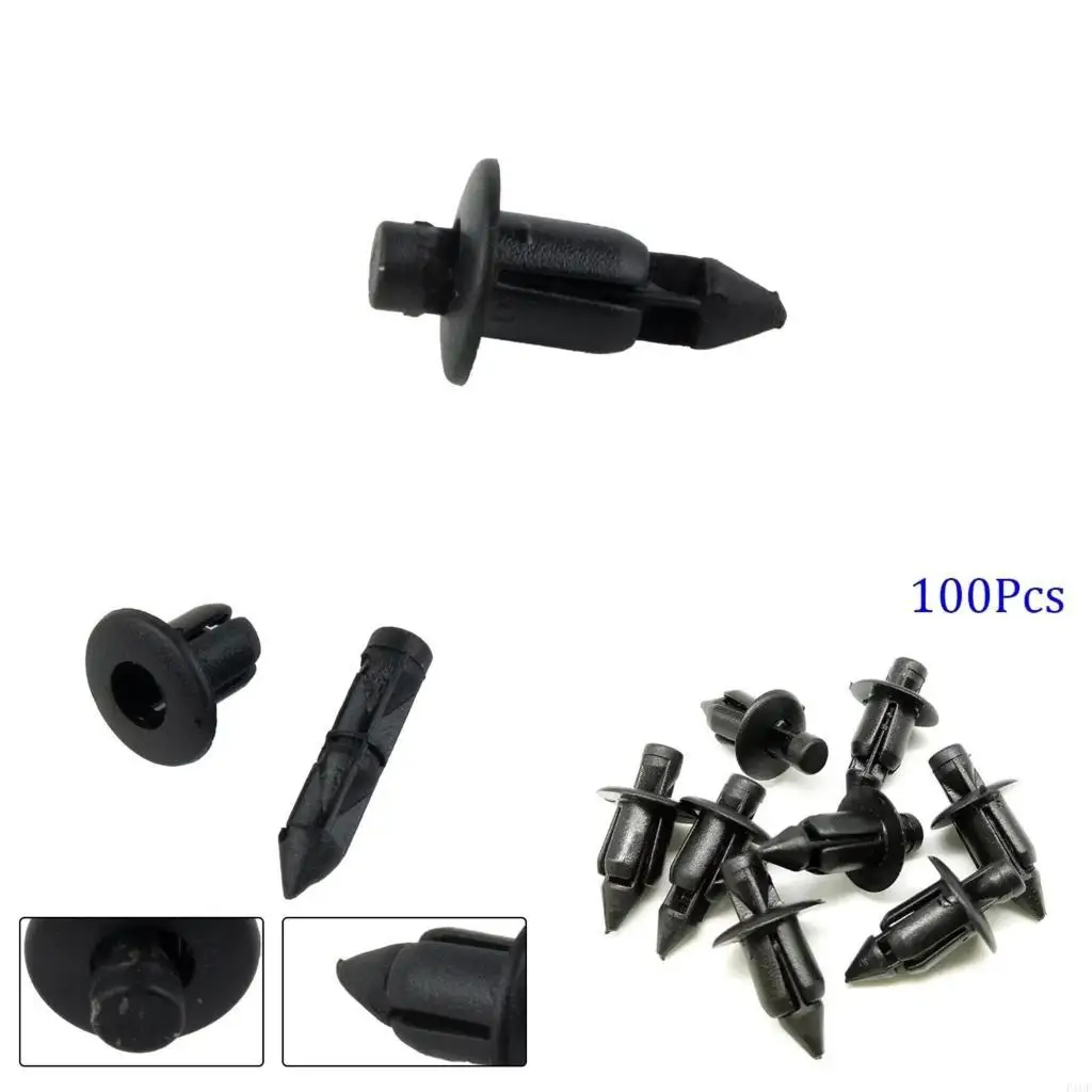 F1CF 100pcs Versatile Motorcycle Screw Clips Weatherproof Fastening Solution Motorcycle Retainers set for Bike Maintainance