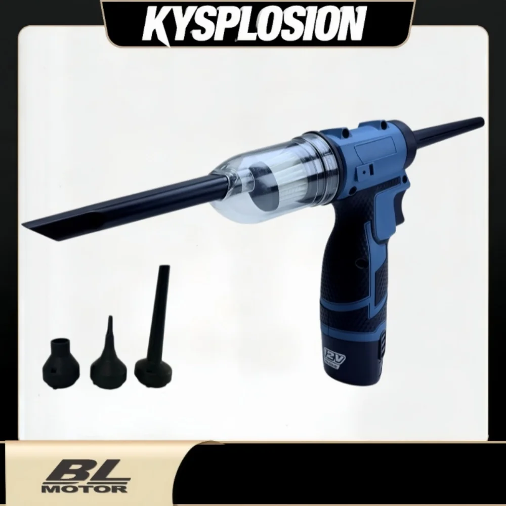 Brushless Cordless 2-in-1 Air Duster Vacuum 110000RPM High Speed Blow Suction Gun for Makita 12V Battery