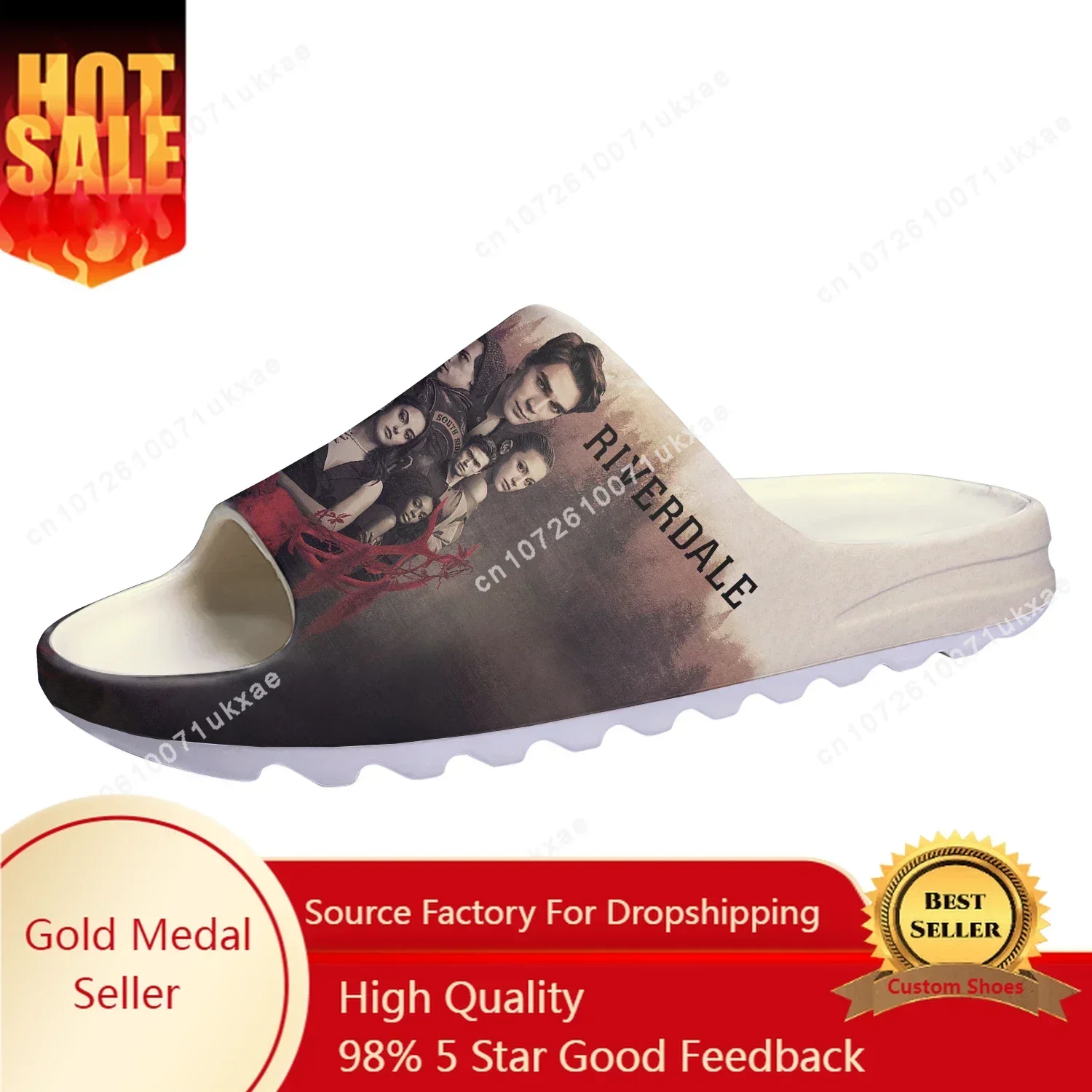 Riverdale South Side Serpents Soft Sole Sllipers Home Clogs Customized Step On Water Shoes Mens Womens Teenager Step in Sandals