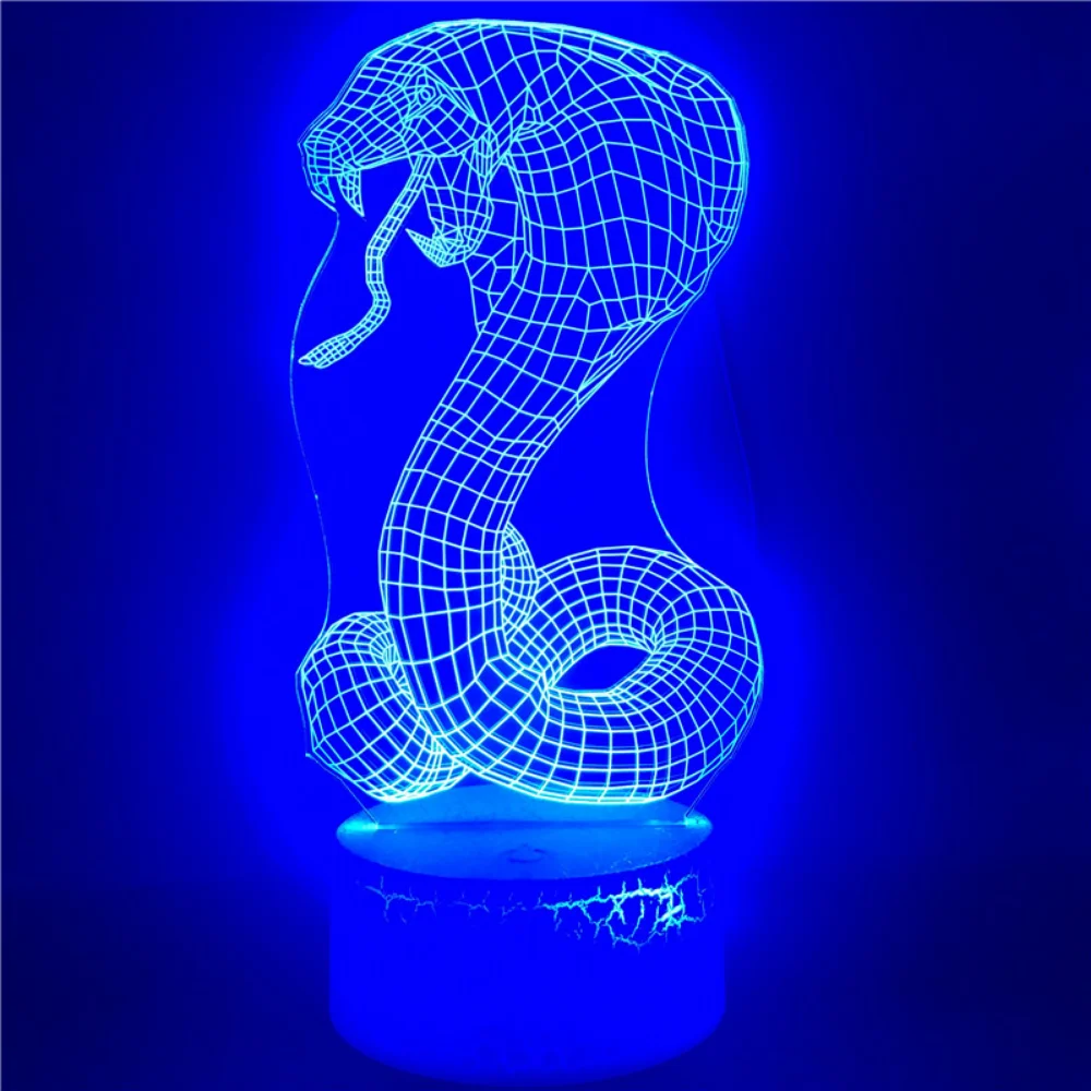 Nighdn Cartoon Schlange Nacht Licht LED USB Touch Acryl 16 Farben Ändern mit Fernbedienung Tisch Lampe Party Atmosphäre Lampen