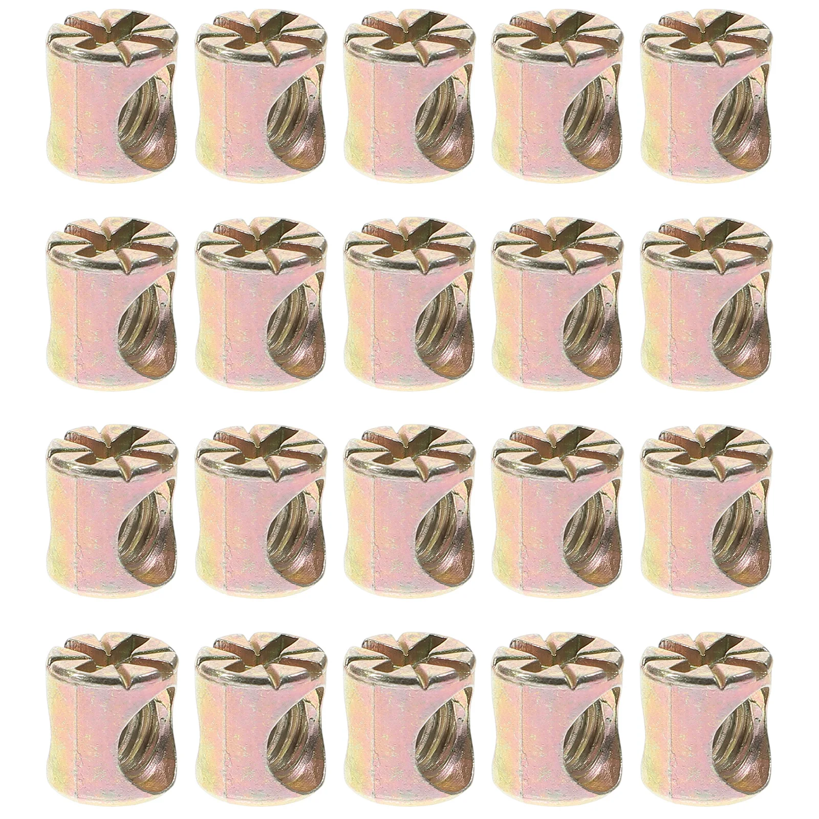 

20 Pcs Barrel Nut Replacement Crib Hardware Kit Bolts The Cross Furniture Threaded Conversion Universal Zinc Alloy