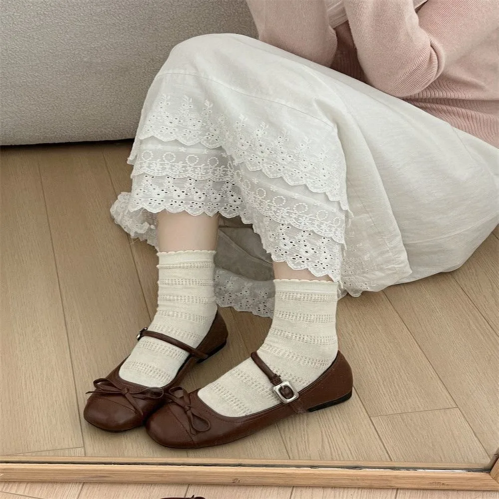 جديد Bowknot أحذية نسائية خفيفة الوزن عدم الانزلاق أحذية نسائية مريحة دمية الكاحل حزام الباليه الشقق النساء