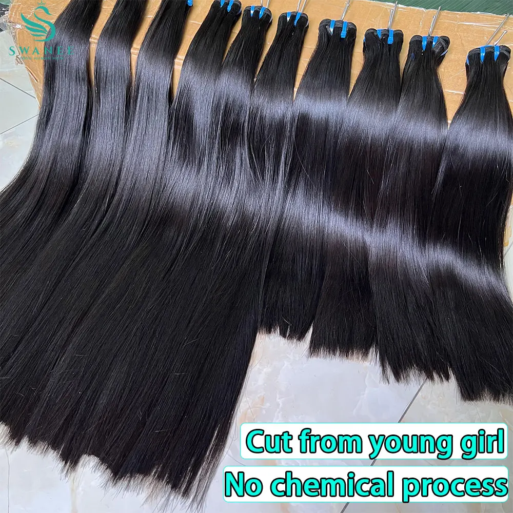 

18A Double Drawn Bone Straight Hair Bundles Deal Natural Straight Human Hair Bundle Raw Human Hair Extensions For Black Women