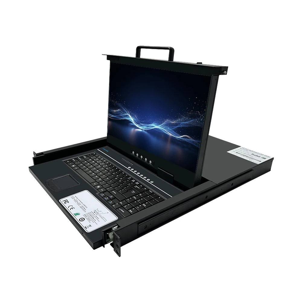 

VGA Hotkey 4K 1080p 1U KVM Switch With Remote Control 8 Port 17 18 19 Inch LCD KVM Drawer Over IP For Remote Access