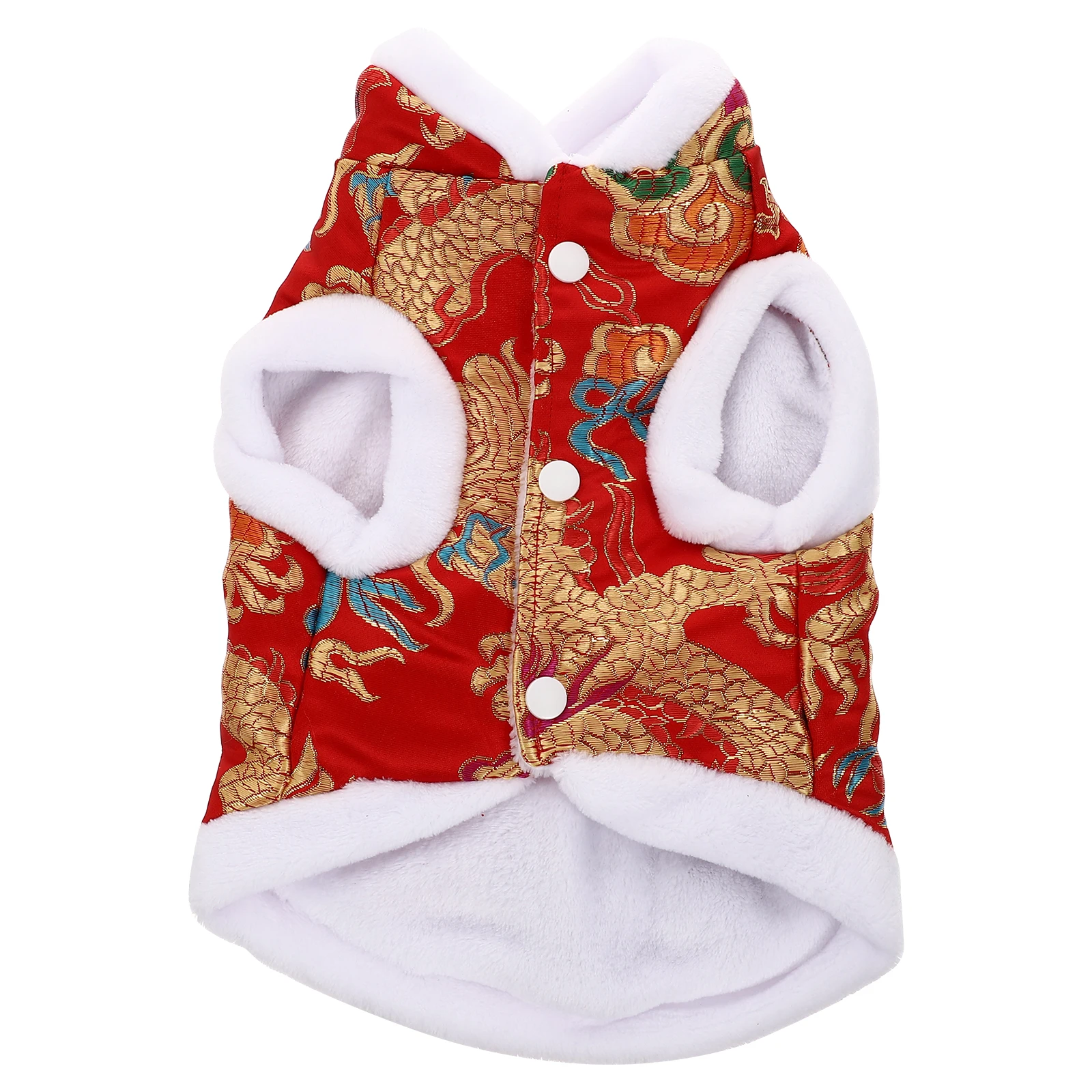 

New Year Puppy Outfit 2024 Festive Pet Costume Pet Supplies Cosplay Clothes Funny Dog Apparel Adorable Puppy Coats Warm