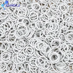 100Pcs White Color Rubber Band Strong Elastic Band Stationery School Office Home Supply Rubber Tie High Quality Diameter 15-50mm