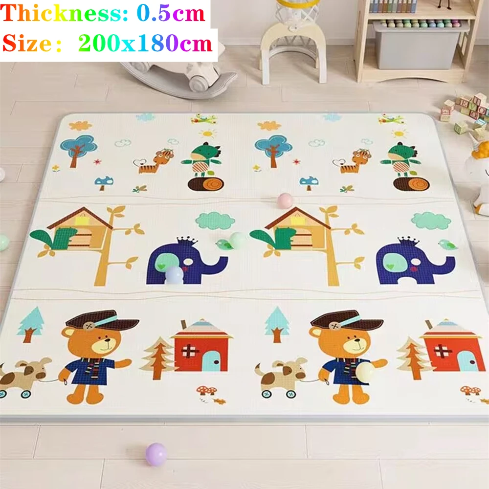 200X180 см, толщина 0,5 см, детские игровые коврики