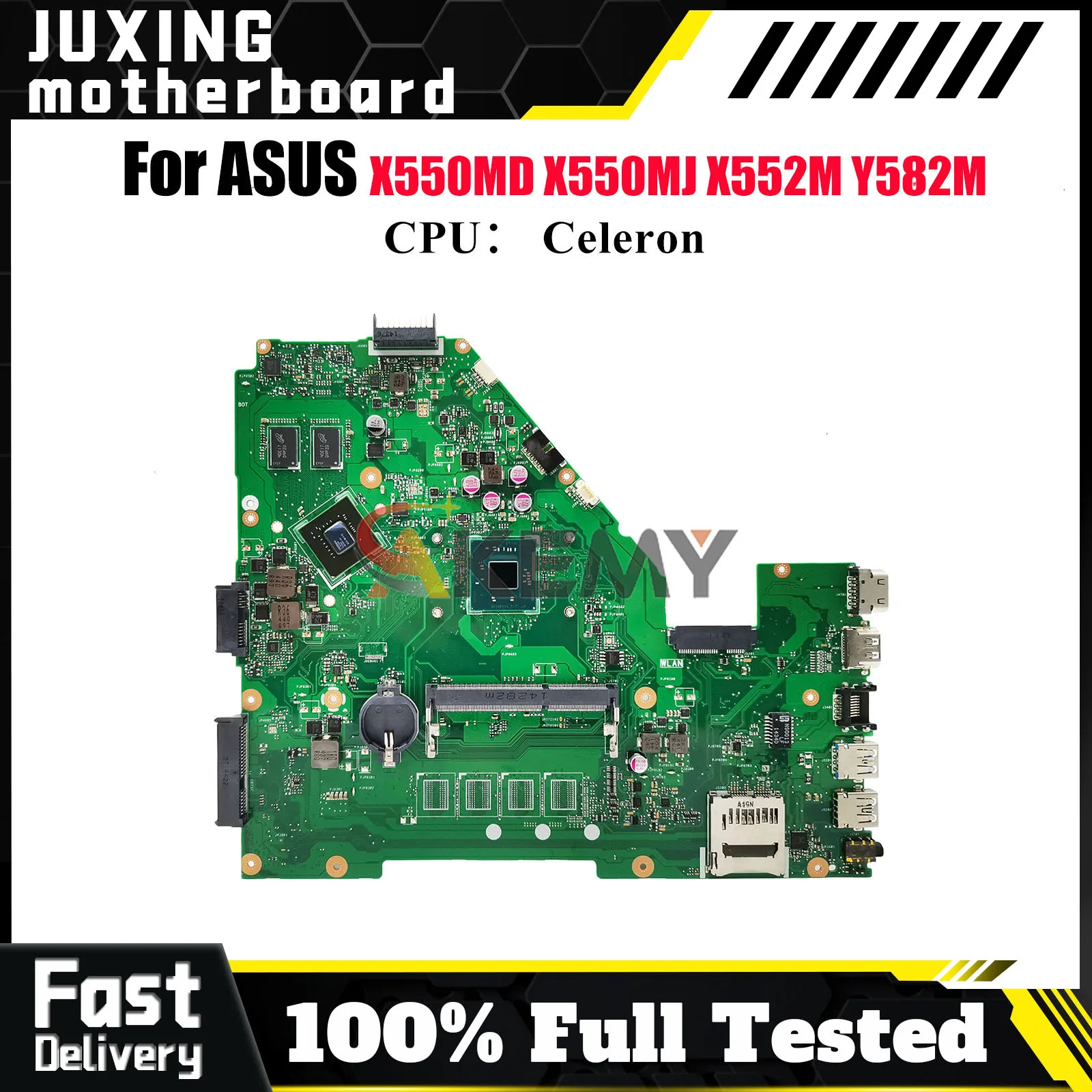 

Материнская плата для ноутбука X550MJ для ASUS VivoBook X550M Y582M X550MJ X552M X550MD, материнская плата с процессором Celeron, 100% тест, ОК, быстрая доставка