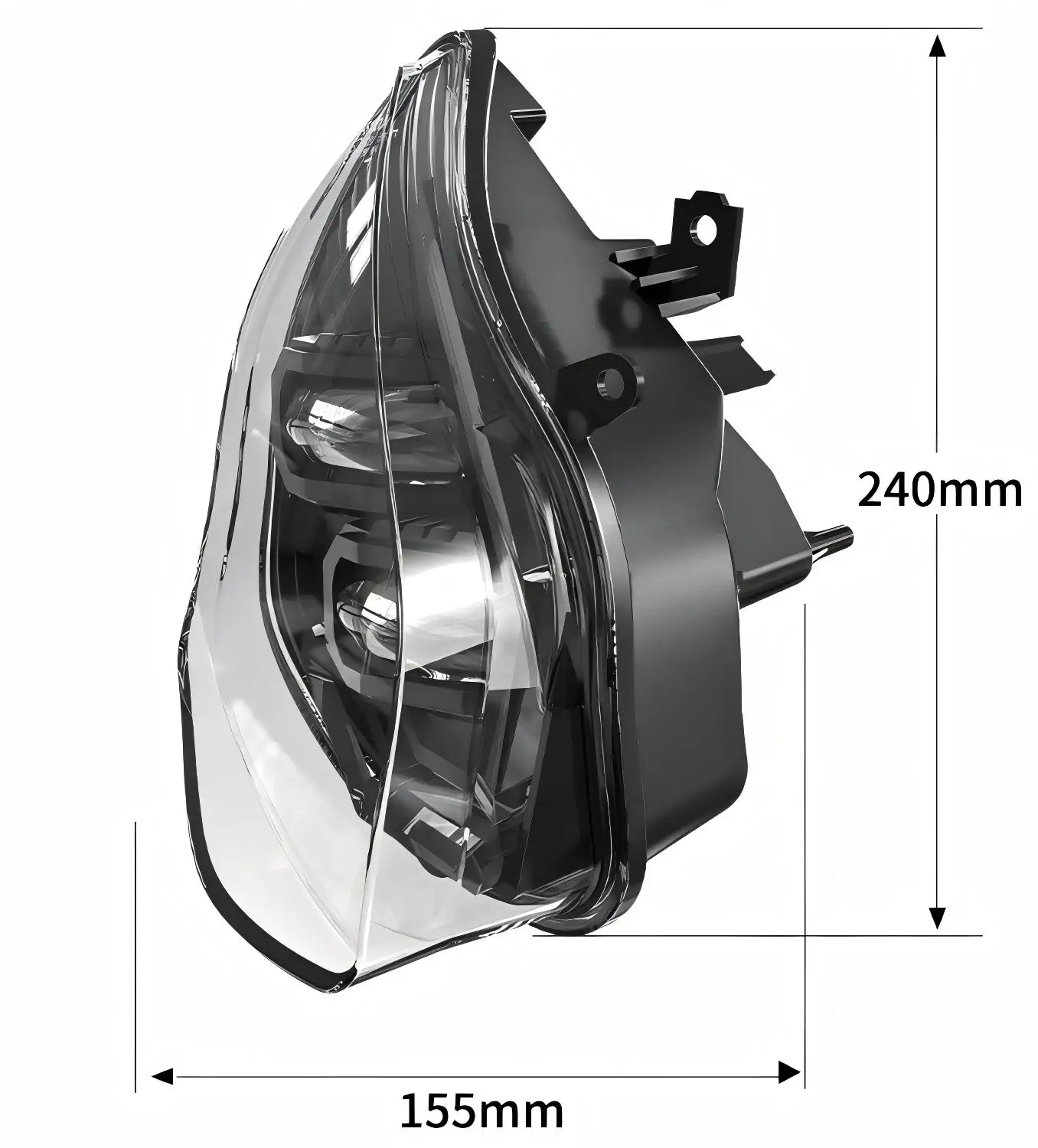

For S1000RR Motorcycle Headlight Modified 12V 60W 6000 Lm 6500K