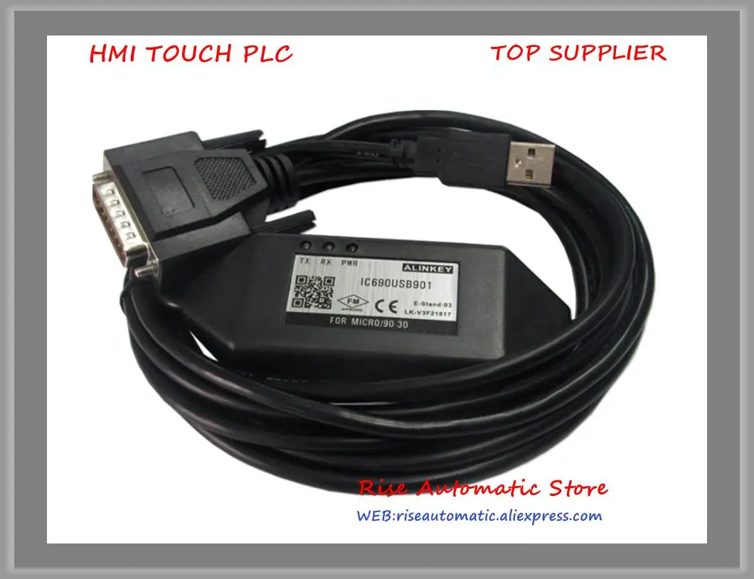 

New In Box IC690ACC901 RS232 SNP Interface IC690USB901 PLC Programming Cable For GE90 Series Adapter 3M High Qualit