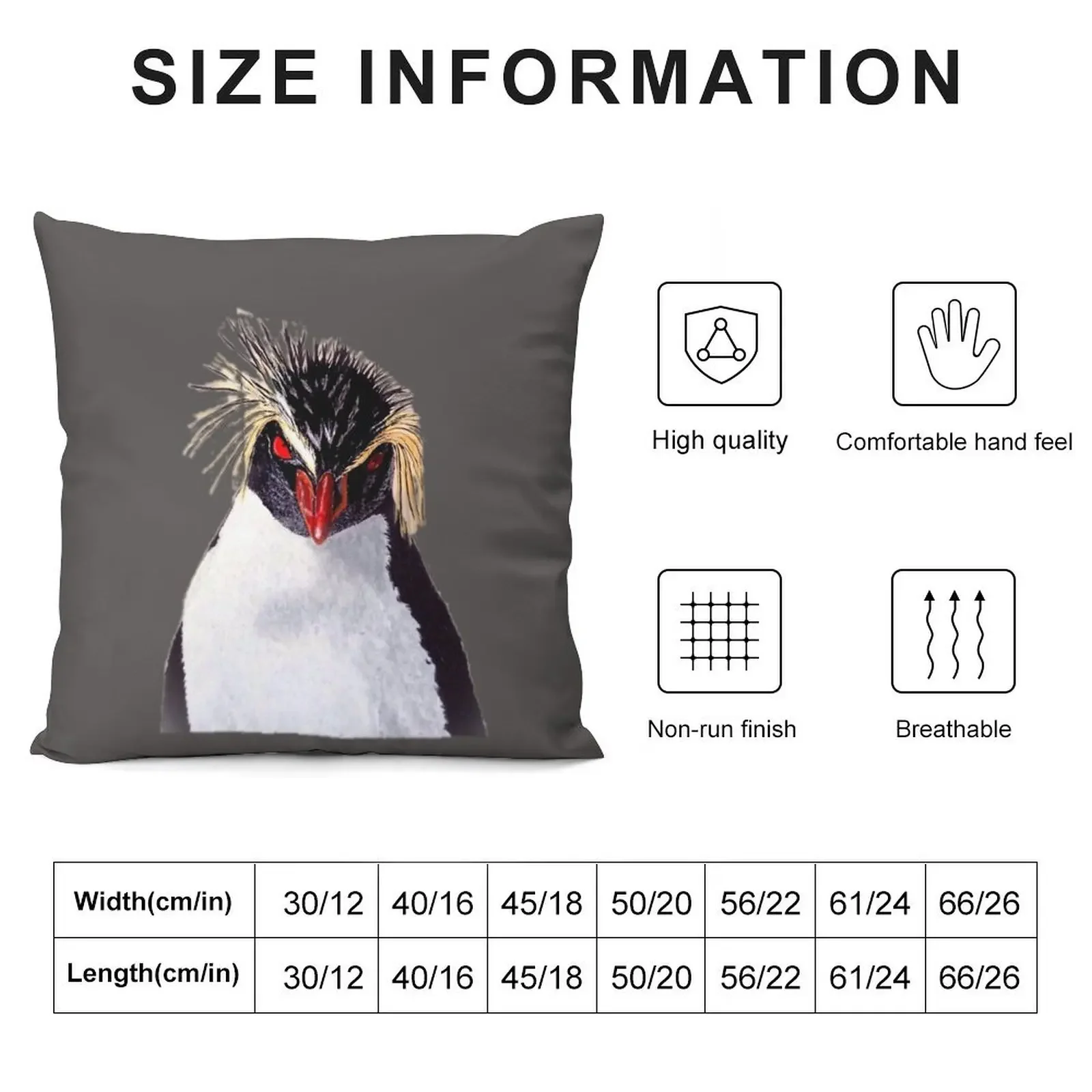 Rockhopper Penguin Throw Pillow Christmas Throw Pillows Covers Sitting Cushion pillow