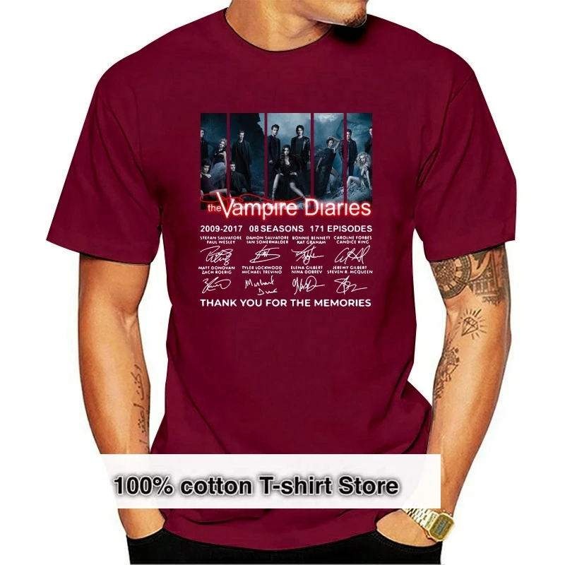 The Vampire Diaries 2009-2017 08 Seasons 171 Episodes Thank You For The Memories T-Shirt