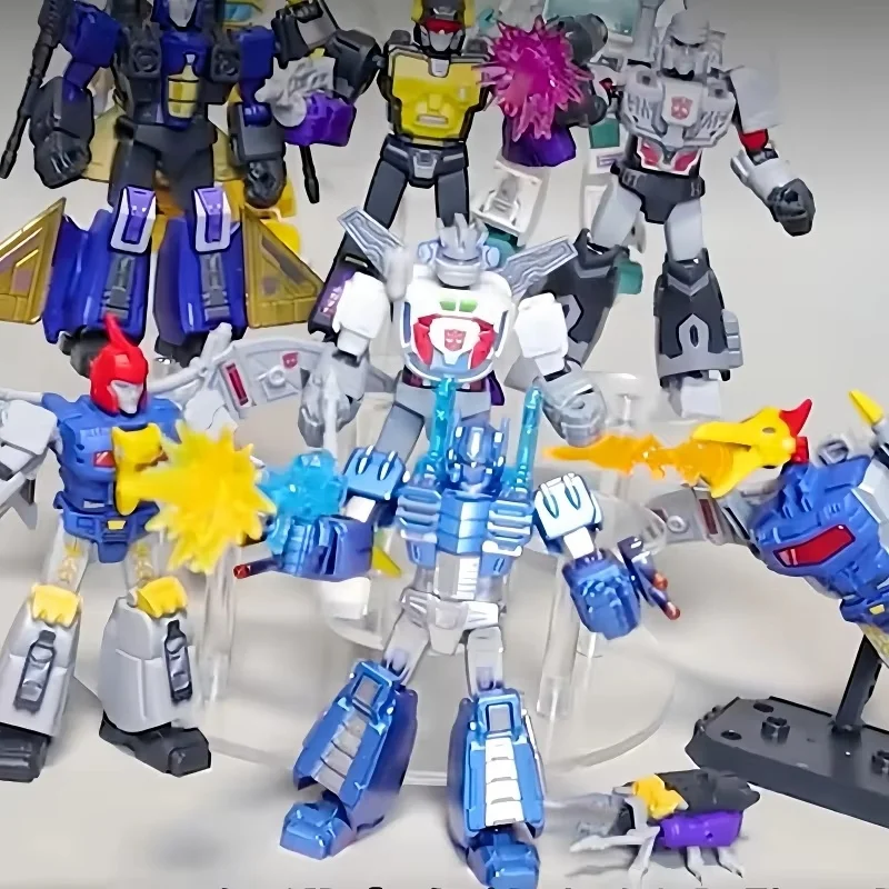 Blokees Gv6 8cm Transformers Idw Optimus Prime Megatron Swoop Sunstreaker Wheeljack Kickback Dirge Action Figure Toys Gifts - Image 2