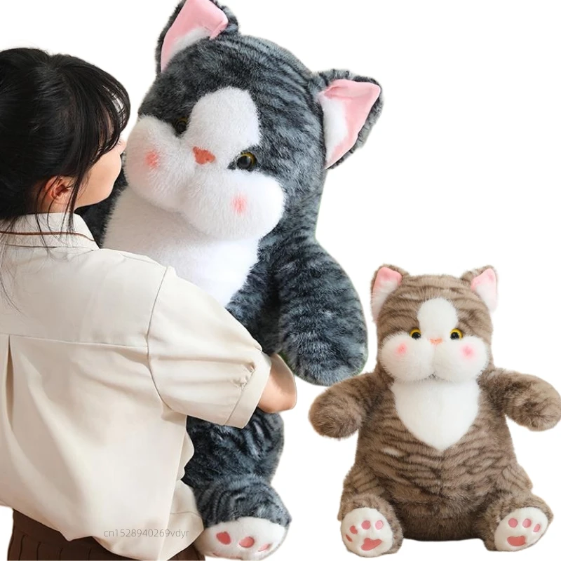 25-60cm Stuffed Animals Flower Cat Super Soft Kitty Dolls Throw Pillow Baby Comfort  Toys Girls Boys Birthday Christmas Gifts