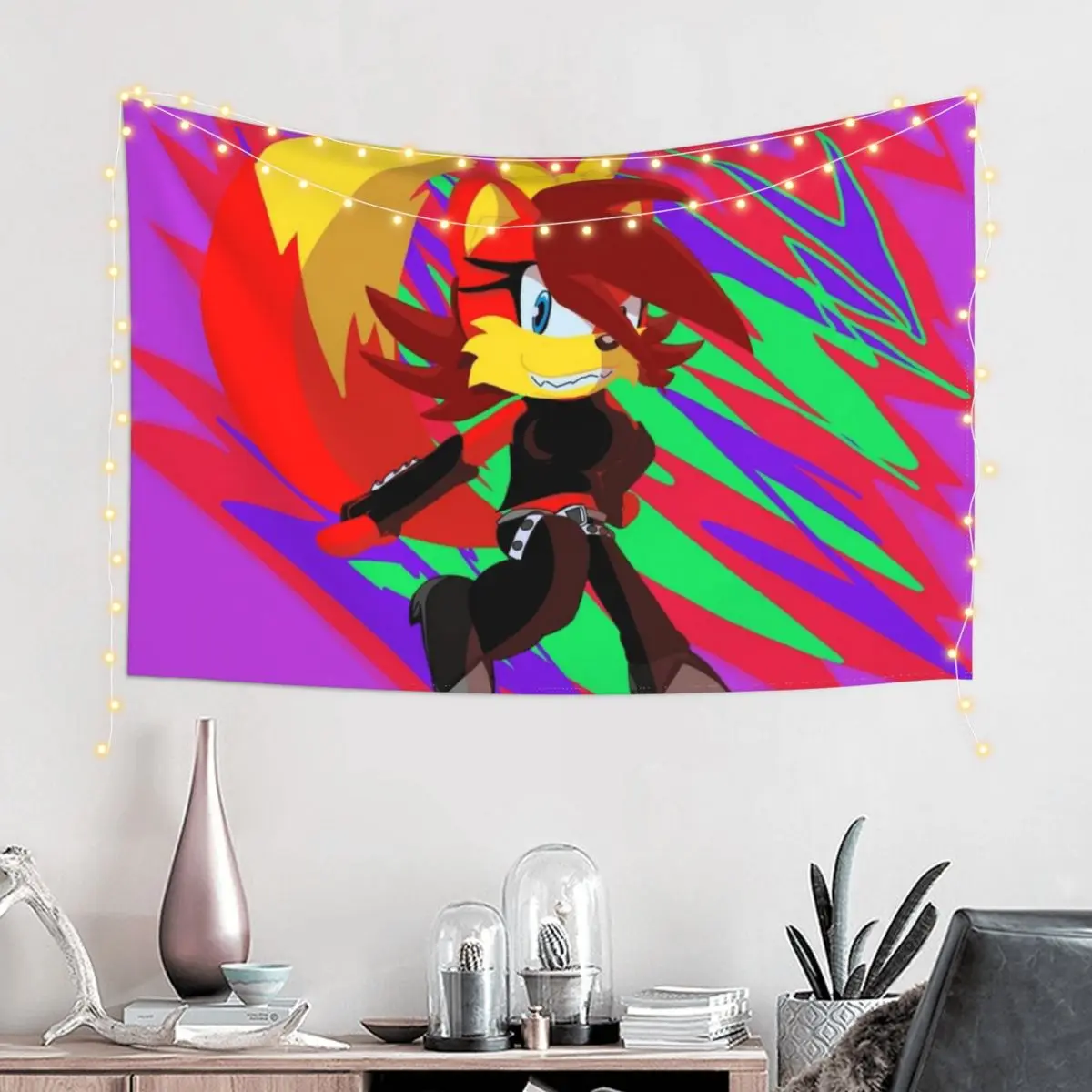 

Fiona Fox Tapestry Decorative Wall Mural Funny House Decoration Tapestry