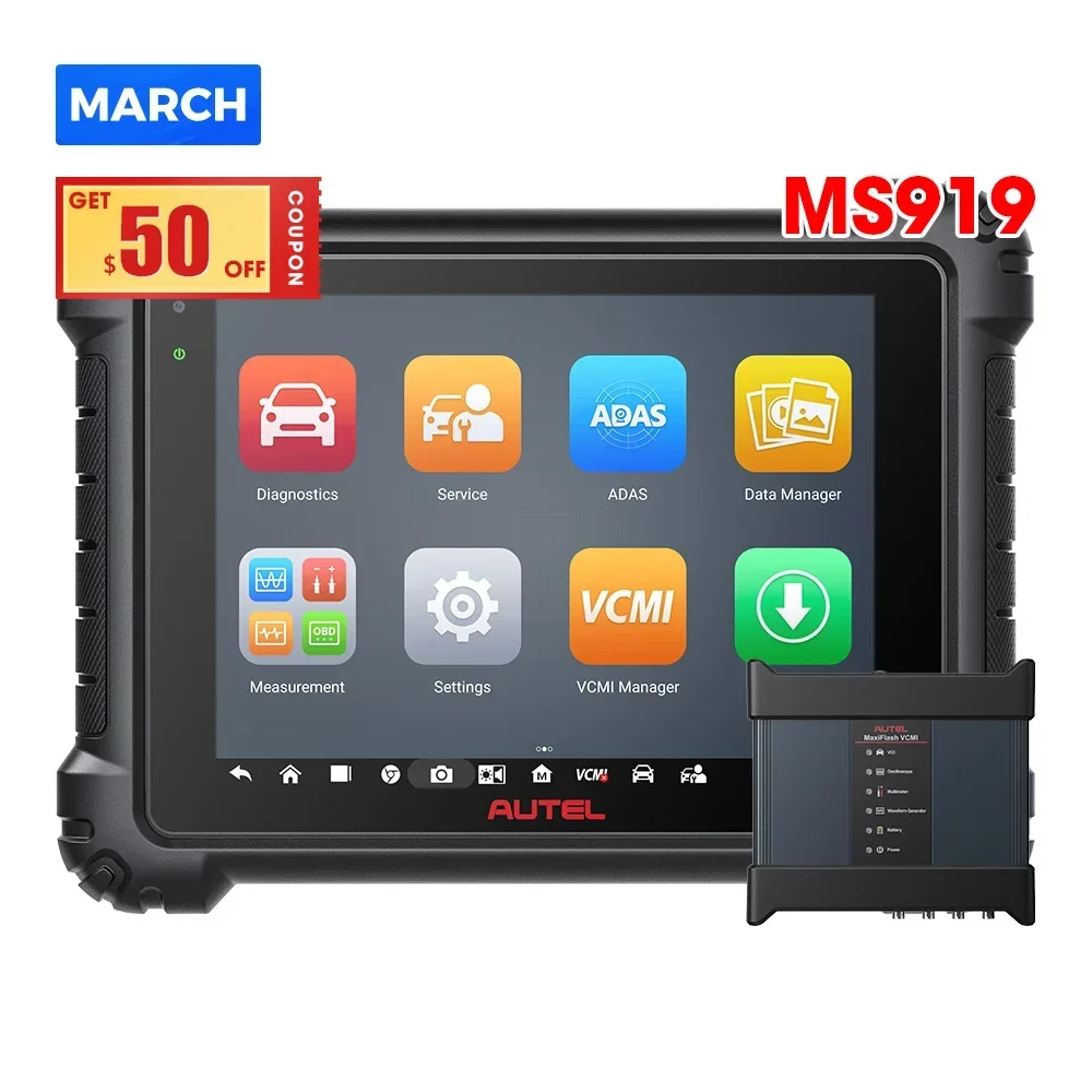 2024 NEW AUTEL MAXISYS MS919 ms 919 ADVANCED DIAGNOSTIC AND MEASUREMENT SYSTEM better than MS909 ecu programming coding scanner