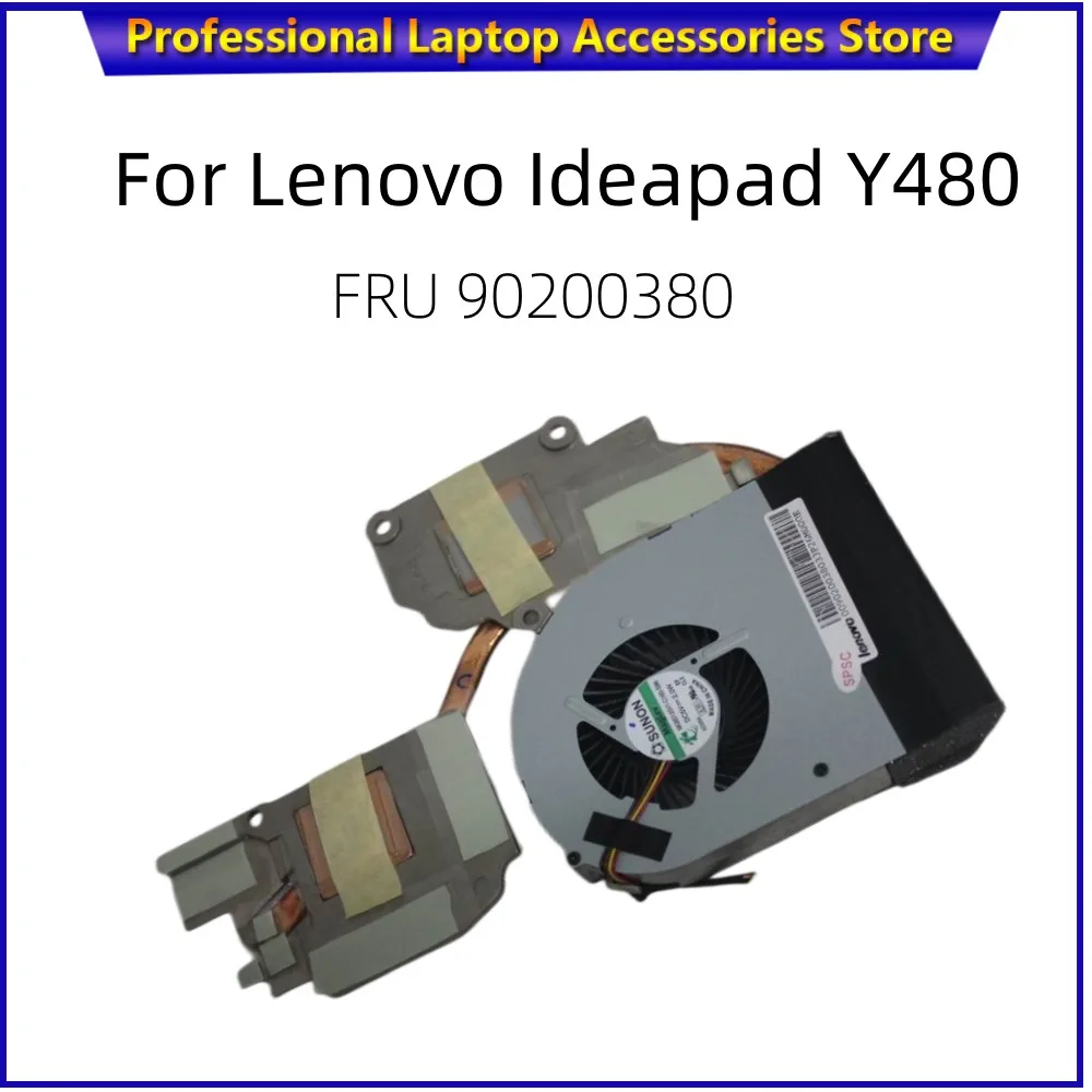 

New For Lenovo Ideapad Y480 Laptop CPU Cooling Fan Heatsink Assembly Radiator Cooler FRU 90200380