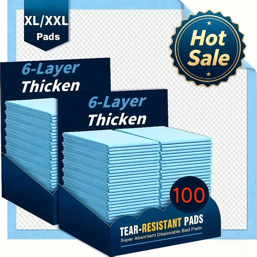 Tapete Absorbente para Orina de Perro XL/XXL (Envío Rápido) Compre 50 y Obtenga 50 Gratis, Tapete Grueso de Alta Calidad Súper Absorbente para Perros, Apto para Perros Medianos a Grandes, Tapete de Entrenamiento para Mascotas, Fácil de Limpiar, Esencial para Acampar, Regalo Ideal para Navidad - Apex Choice PRO