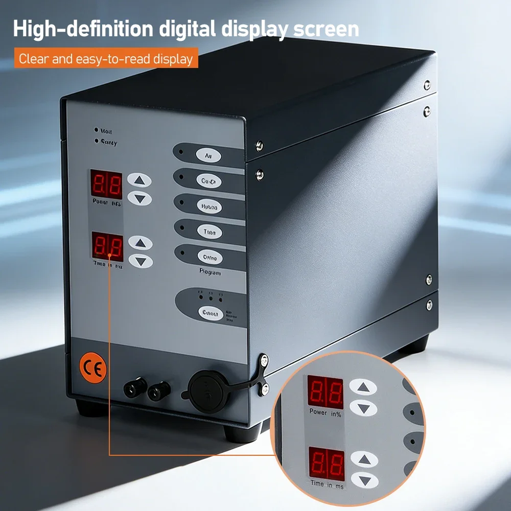 200W CNC Controlled Mini Pulse Spot Welding Machine for Dental Orthodontics Jewelry Making 110V/220V Argon Arc Welder