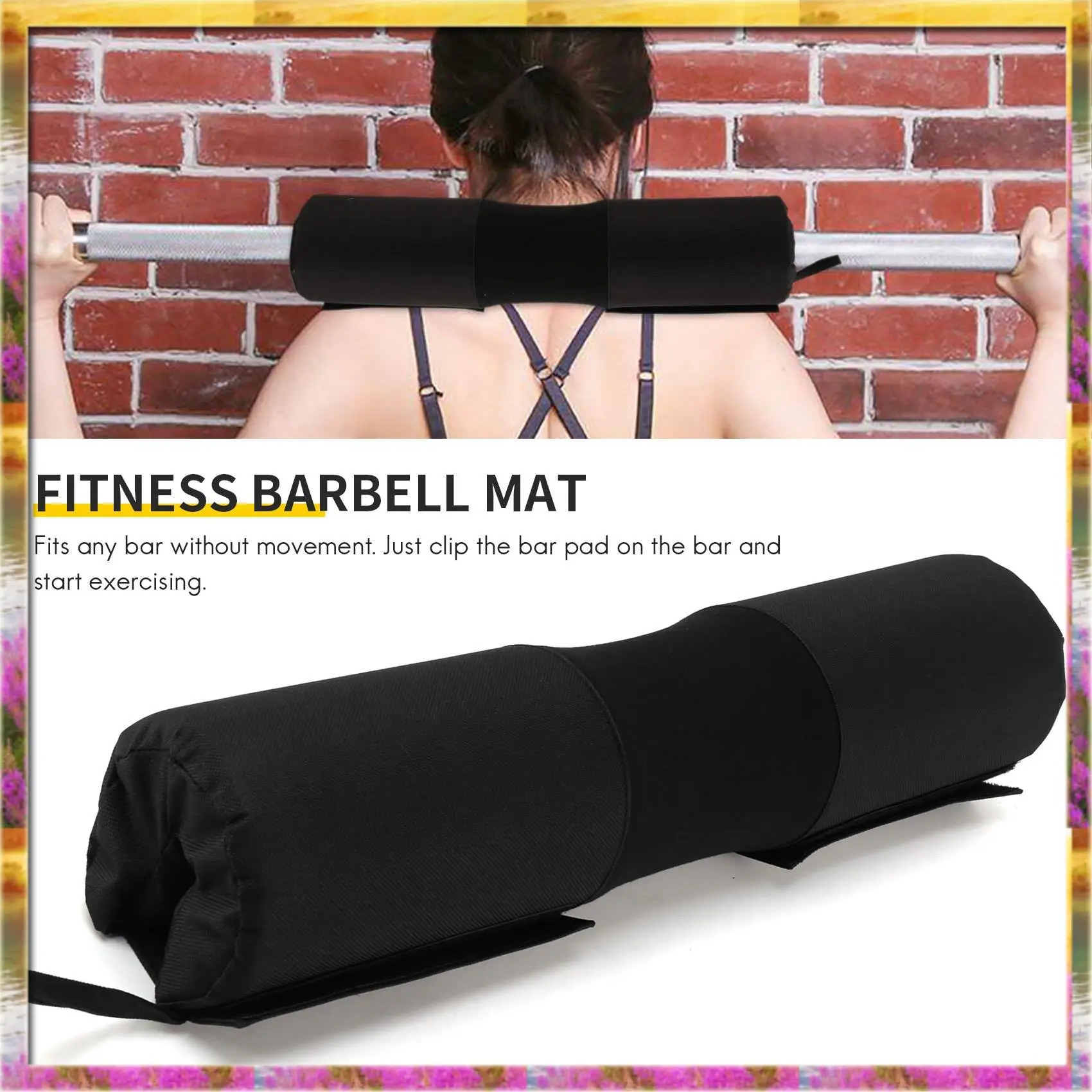 Budget-Friendly Fitness Barbell Cushion Neck Pad Foam Barbell Pad Cover Squat Pad Barbell Shoulder Squat Gym Weightlifting Fitne