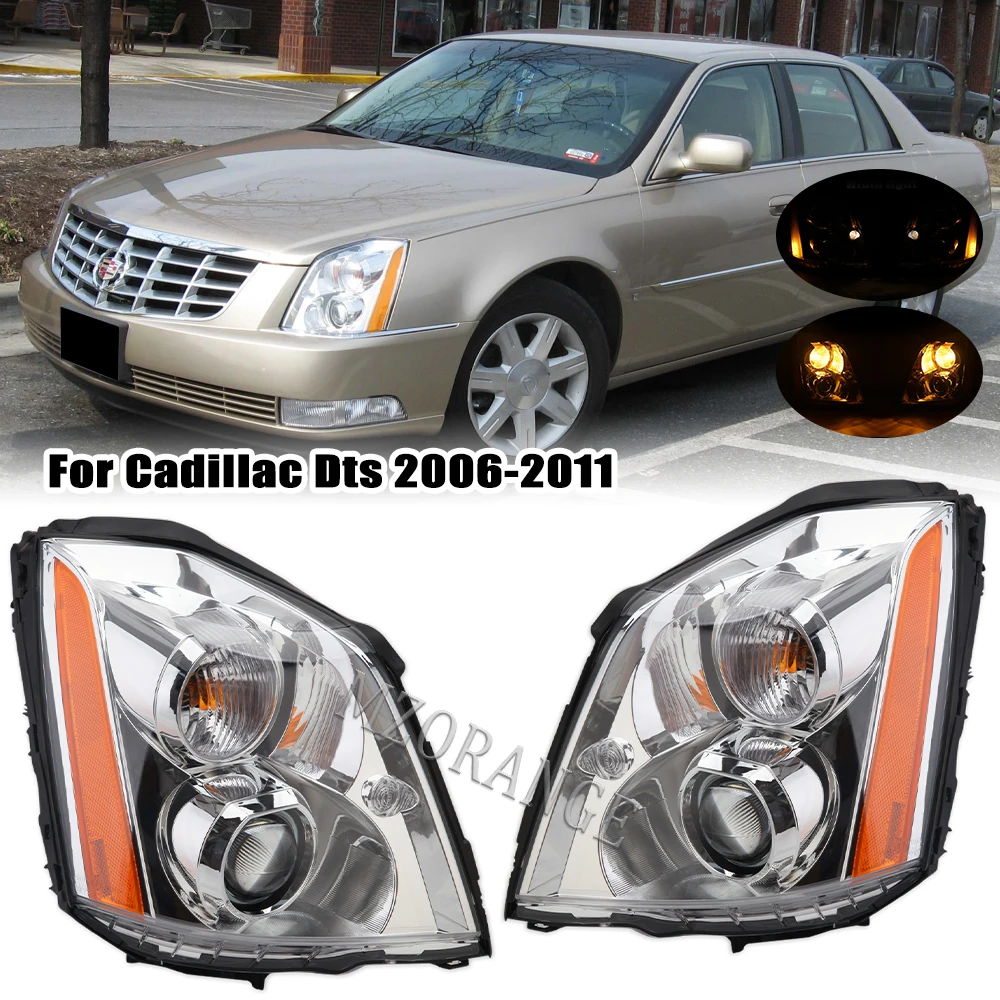 CAR Headlight Assembly for Cadillac DTS 2006 2007 2008 2009 2010 2011 Headlamp HID Xenon Width Lights Turn Signal Accessories