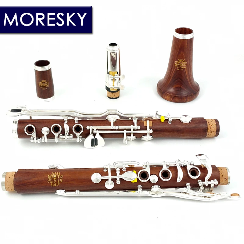 MORESKY Oehler System Clarinet G Tune Ebony Clarinet Silver Plated Keys M202