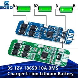 1~5PCS Li-ion Lithium Battery Protection Board, BMS Charger, Electric Circuit Board  3S, 12V, 18650, 10A, 10.8V, 11.1V, 12.6V